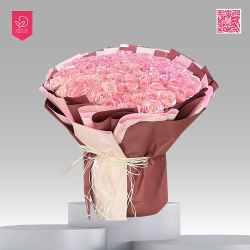 باقة ورد وردي P188