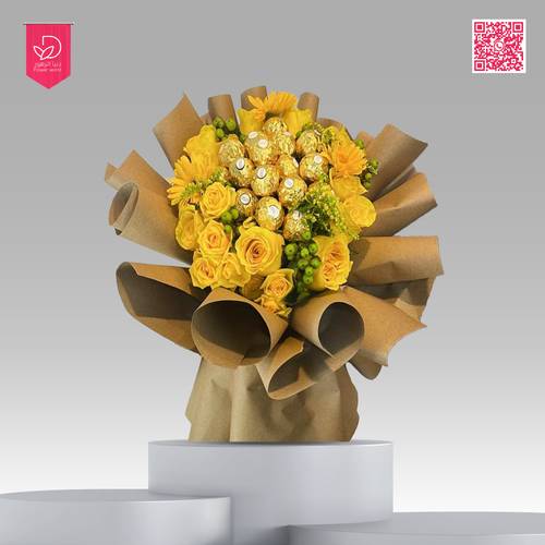 باقة ورد اصفر Y102