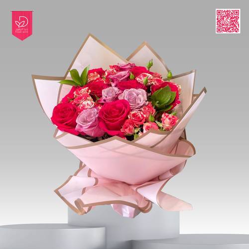 باقة ورد احمر / وردي RP103