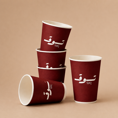 اكواب توق عنابي
