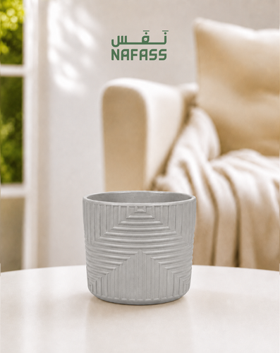 مركن سيراميك رمادي 