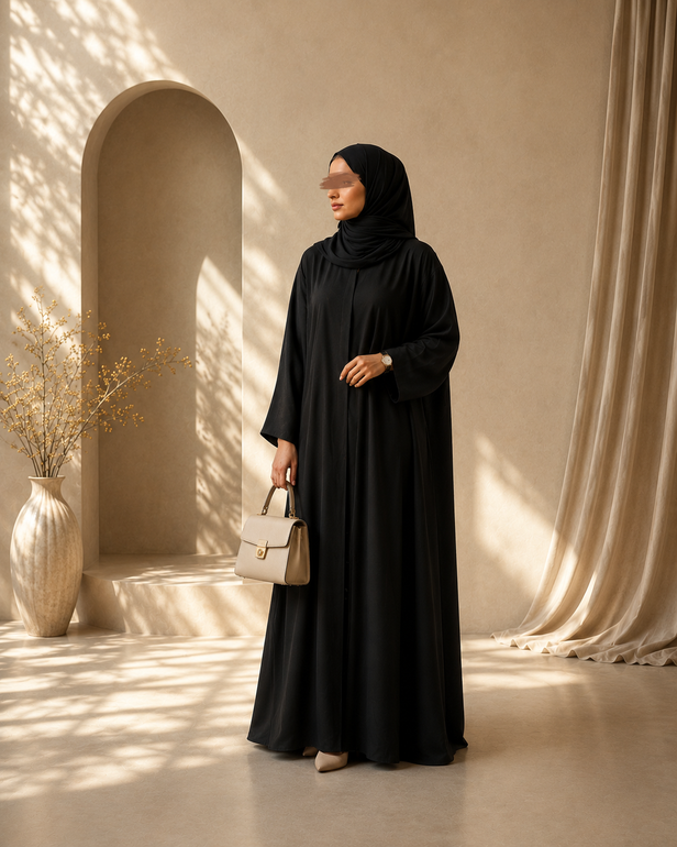 عباية يومية لينن ناعمة