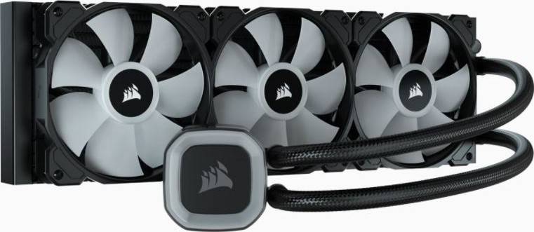 مبرد مائي Corsair H150 RGB 360mm Liquid CPU Cooler, 3 x 120mm Fan, RGB, Black
