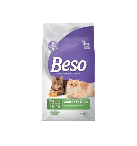اكل قطط بيسو باللحم والدجاج   2kg
