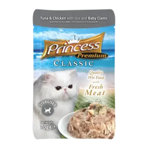 Princess Tuna & Chicken with Rice & Baby Clams Jelly 70g