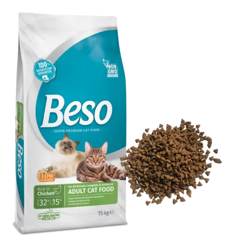 اكل قطط بيسو بالدجاج  15kg