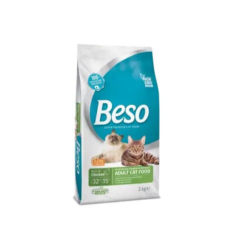 اكل قطط بيسو بالدجاج  2kg