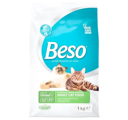 اكل قطط بيسو بالدجاج  1kg