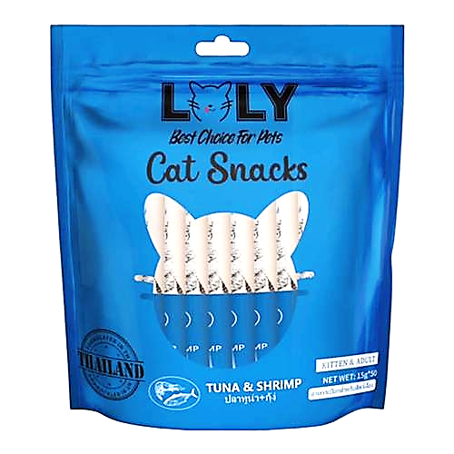 Lolly Cat Tuna & Shrimp Treats 50 x 15g Sachets