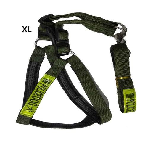 طقم صدر كلاب تكتيكي نايلون عاكس (POLICEDOG) XL