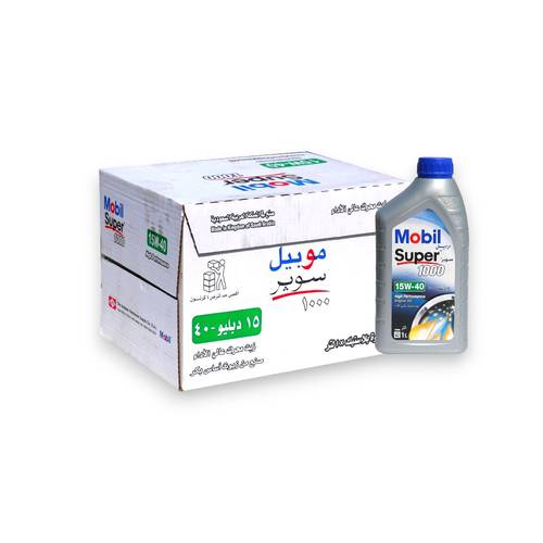 موبيل سوبر الف 15W40 كرتون ( 12 لتر)
