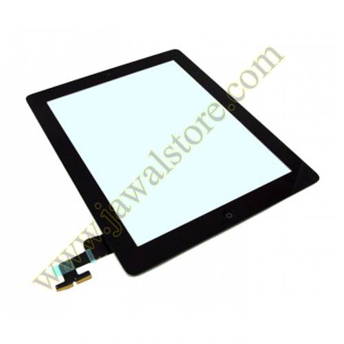 ipad 2 touch screen black color with screen button Home and adhesive screen
