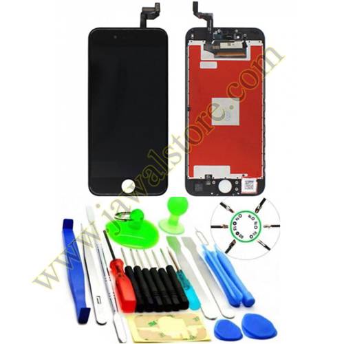  IPhone 6S Plus Full screen external and internal Black color with installation kit