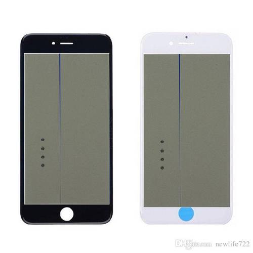 front glass with frame and oca and Polarizer film 4 in 1 iPhone SE  black color