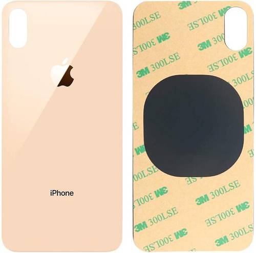High quality iPhone XS MAX back cover glass GOLD color