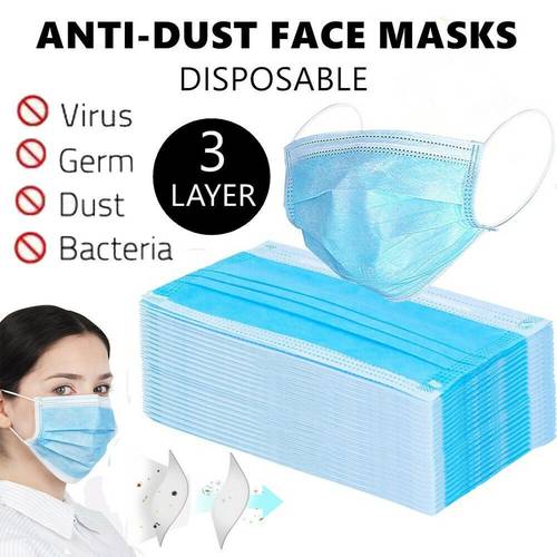 face mask 50 pcs 3 layers