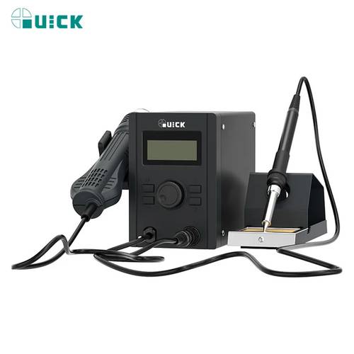 Quick 715 2 in 1 Digital Rework Soldering Station With Auto Sleep Phone Repair Hot Air Gun