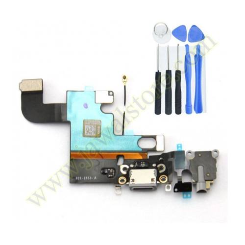 iPhone 6 Plus USB Charging Port Flex Cable with Repaire Tools - Silver