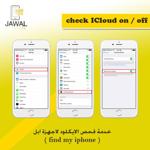 check ICloud on / off