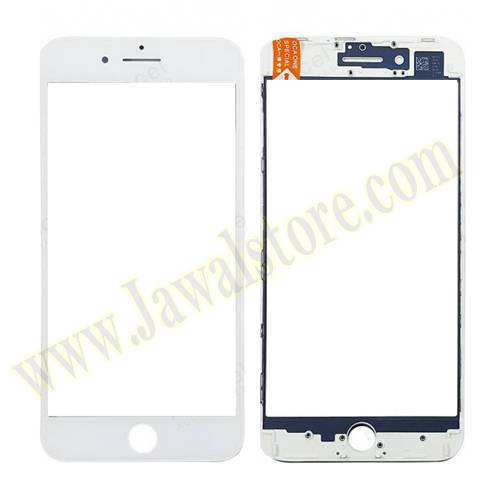 front glass with frame and oca 3 * 1 iPhone 8plus white color