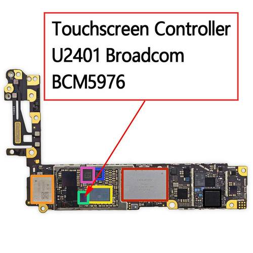   touch Screen Controller ic white color u2401 for iphone 6 / 6 plus