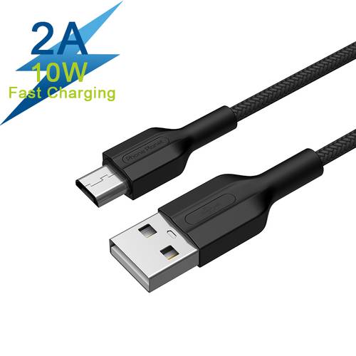 Phone Planet 1.2M 10W Data Cable Quick Charge USB A to Micro USB Cable For Oppo Vivo