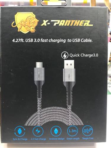 Charger connector 130 cm X Panther anti - cutting device  for Samsung