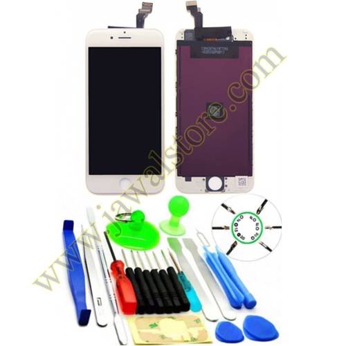  IPhone 6 Full screen external and internal white color with installation kit