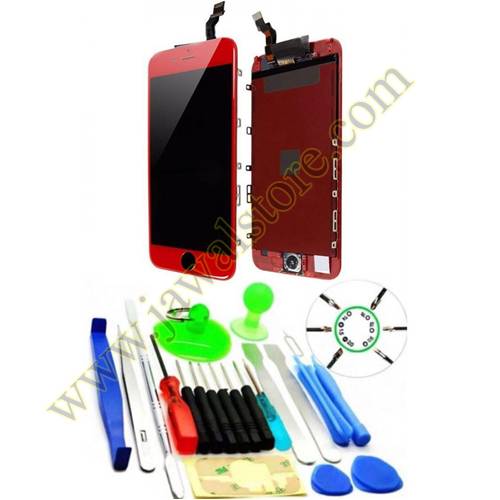  IPhone 6 Full screen external and internal Red color with installation kit