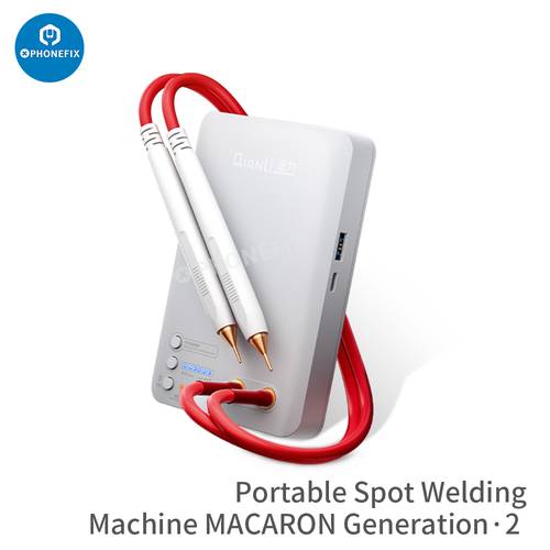 QianLi Macaron Portable Spot Welding Machine Mini Spot Welder for iPhone 11-14ProMax Battery Flex Replacement Soldering Repair