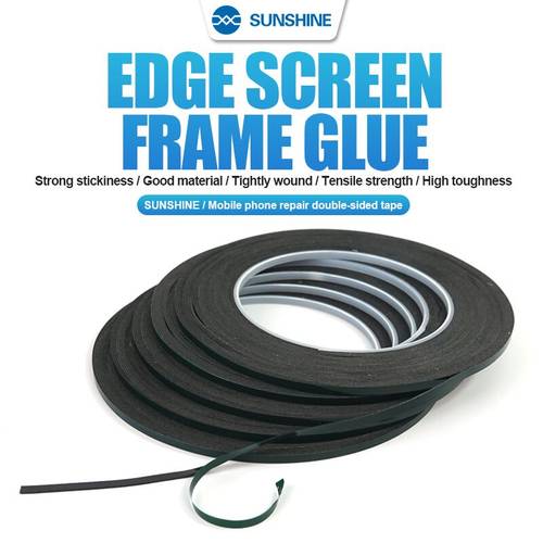 Green Membrane Foam Black Double Sided Tape Edge Screen Frame Glue Strong Stickiness Single Layer