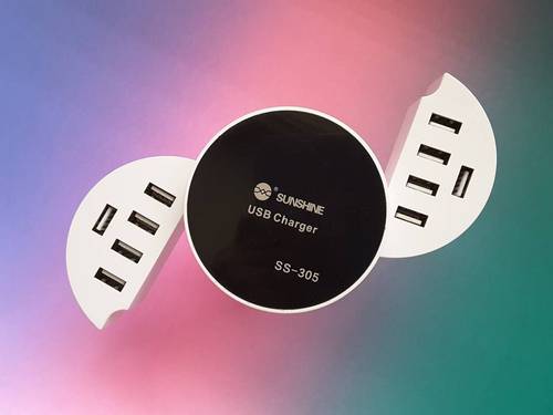 Charger 10 USB ports phones SS-305
