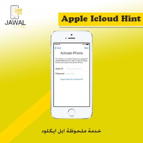 APPLE iCLOUD ID HINT 
