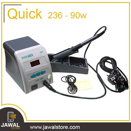 Original QUICK 236 High-Frequency Soldering Station Lead - Free Digital Soldering Iron 90W 220V