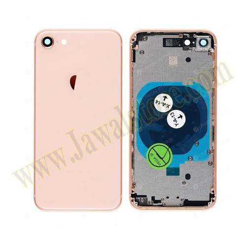 HOUSING WITH  PARTS For Iphone 8 pink color