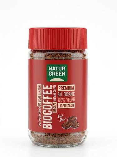 Coffee Organic Instant Decaffeinated  - Nature Green