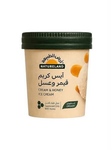 ايس كريم قيمر وعسل عضوي ( ارض الطبيعة )