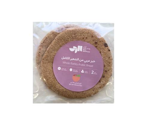 خبز عربي من الشعير الكامل عضوي (نباتي)