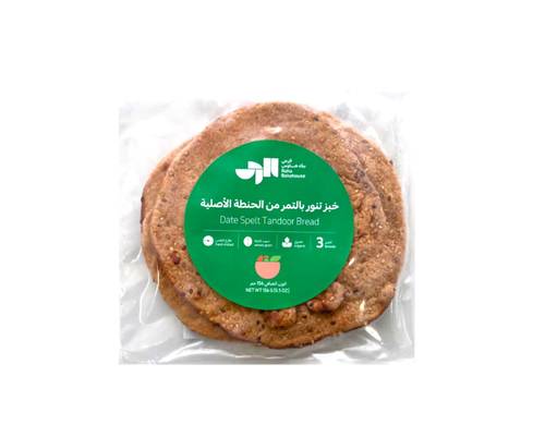 خبز تنور بالتمر من الحنطة الاصلية 