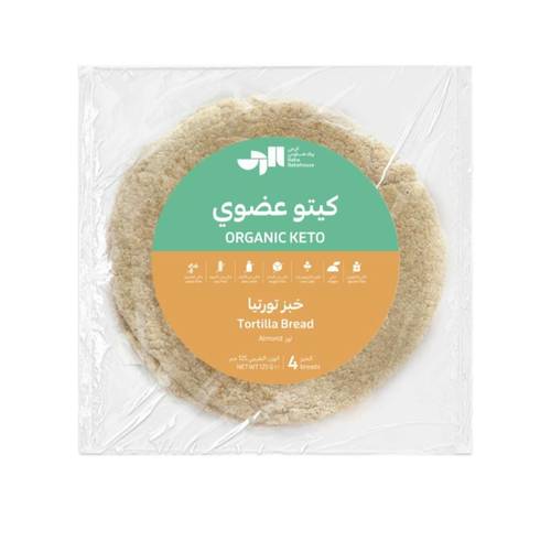 خبز تورتيا كيتو عضوي (نباتي) خبز لوز