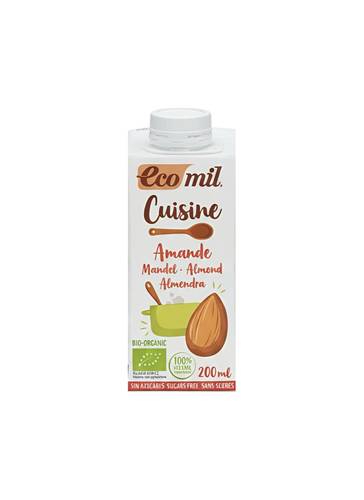 كريمة الطبخ باللوز نباتية خالية من السكر  200ml(إيكوميل)
