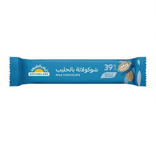 شوكلاتة بالحليب عضوي ( أرض الطبيعة ) 
