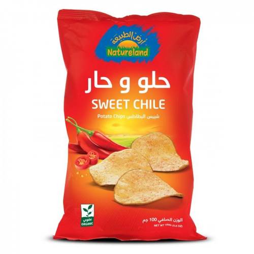  شبس حلو حار أرض الطبيعة (100غ)