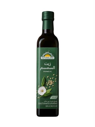 زيت السمسم العضوي غير مكرر ( أرض الطبيعة )