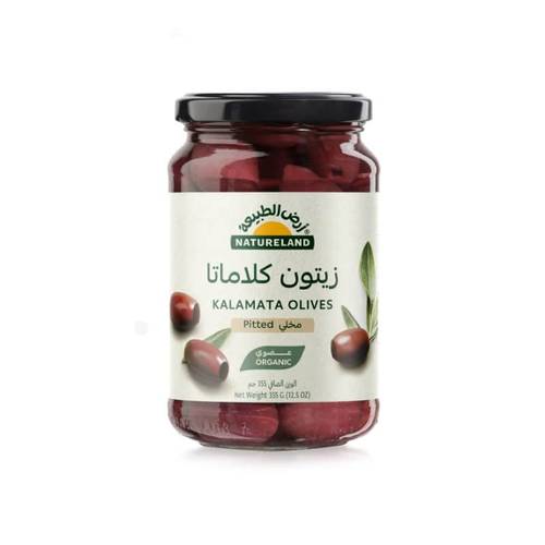 زيتون كلاماتا مخلي منزوع النوى عضوي ( ارض الطبيعة ) 