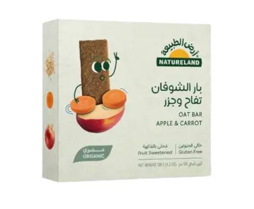 بار الشوفان مع التفاح والجزر  (أرض الطبيعة)