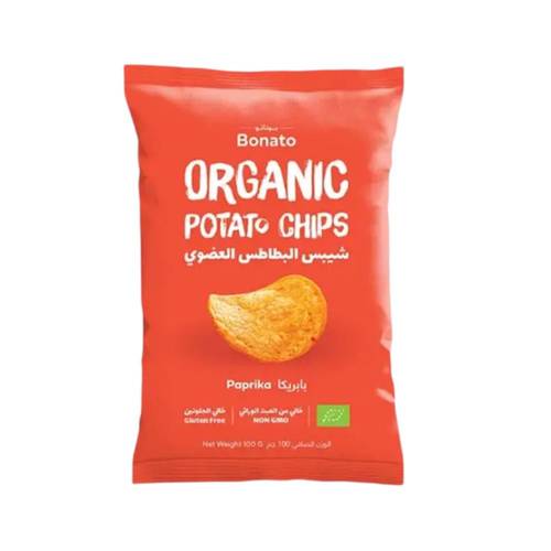 شيبس البطاطس بابريكا خالي الجلوتين عضوي (ارض الطبيعة)