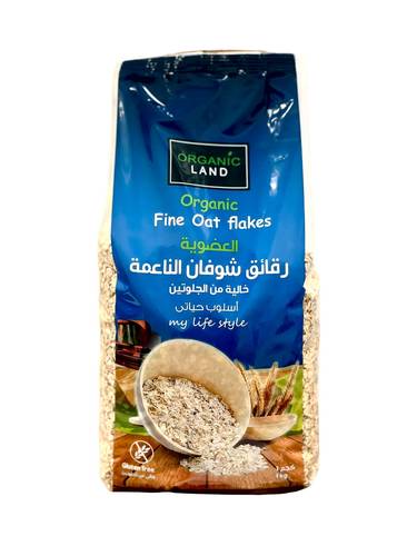 رقائق شوفان الناعمة العضوية (اورقانيك لاند)