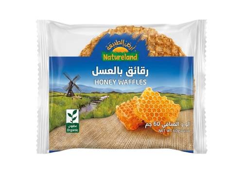 وافل رقائق بالعسل  (ارض الطبيعة) 60 غ