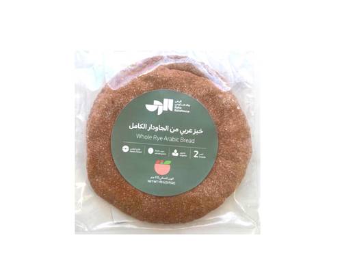 خبز عربي من الجاودار الكامل عضوي (نباتي)
